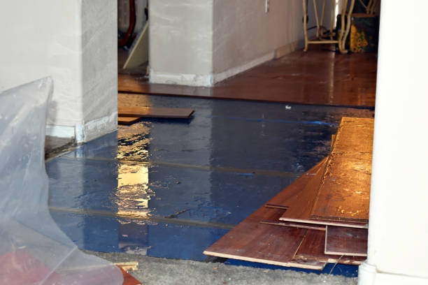 Professional Burst Pipe Cleanup technician working in Athens, WI